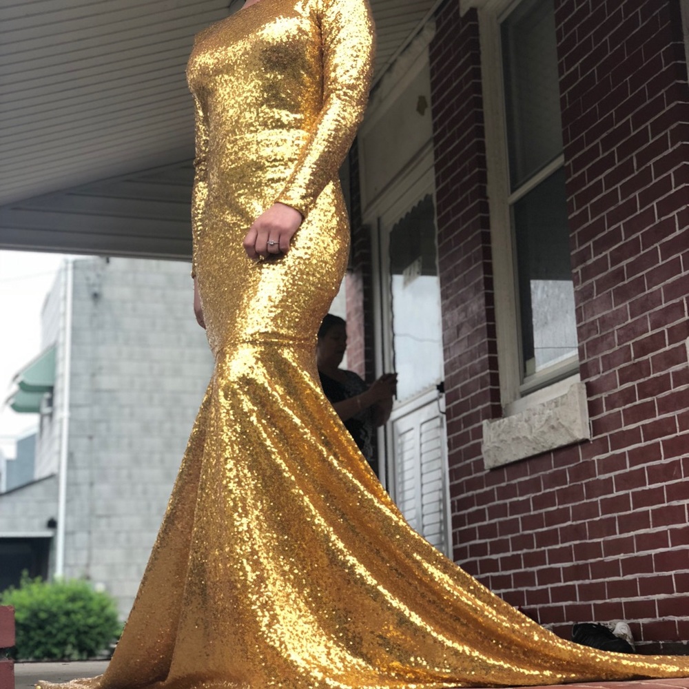 Backless Prom Dress - Picture 2 of 3